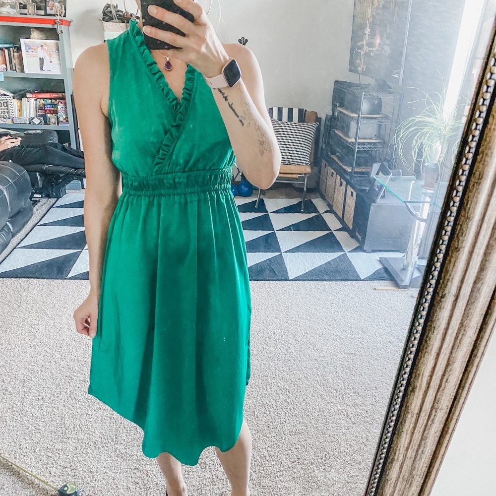 TAHARI - Green midi dress